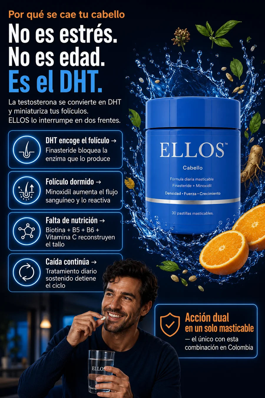 ELLOS Cabello — No es estrés, es el DHT
