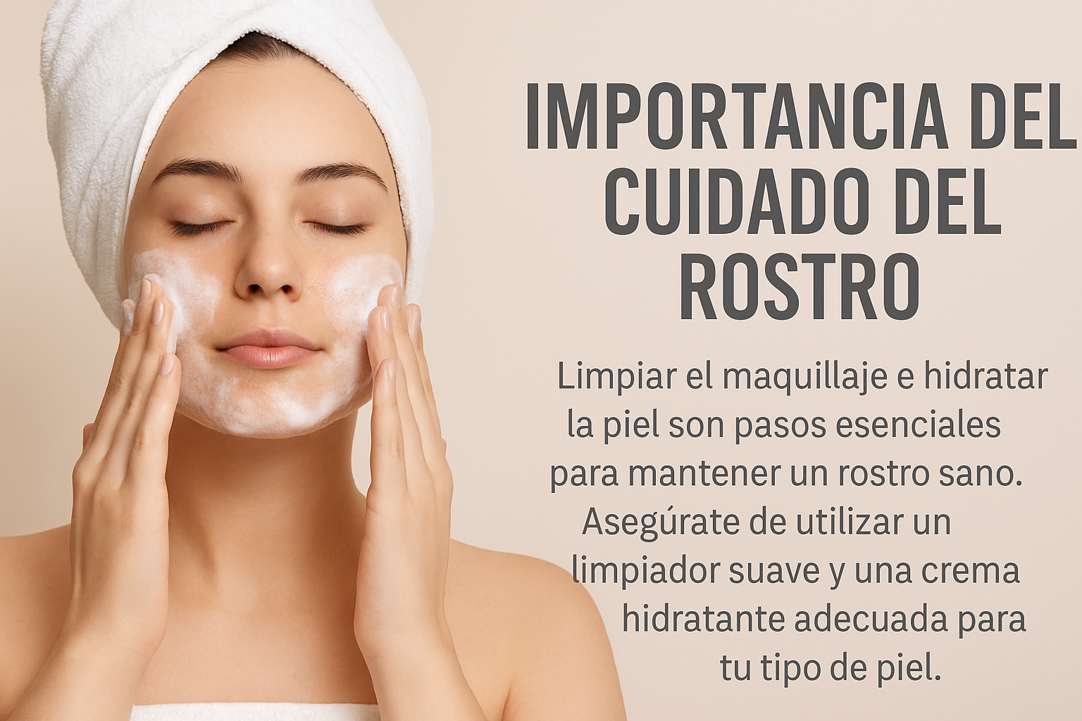🌿 La importancia del cuidado facial diario: limpieza, desmaquillado e hidratación