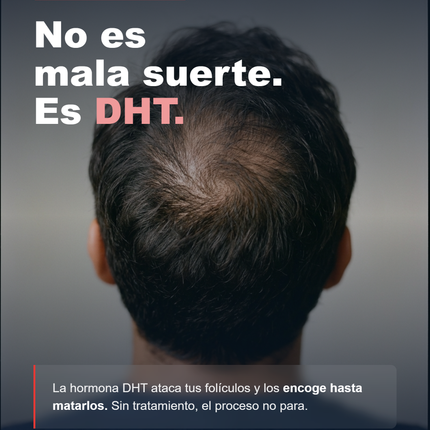 ELLOS™ Cabello Para el DHT. Finasteride + Minoxidil + Biotina. Recupera tu cabello hoy.