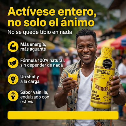 Recupera tu Energia, Activa tu día y Vuelve a Sentirte Con todo, Un Shot y 30 minutos despues estas listo.