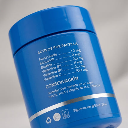 ELLOS™ Cabello Para el DHT. Finasteride + Minoxidil + Biotina. Recupera tu cabello hoy.
