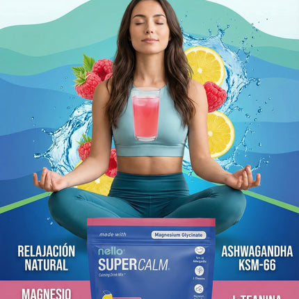 SuperCalm Nello® Fórmula Avanzada para recuperar la Calma y Manejo del Estrés, no esperes mas.