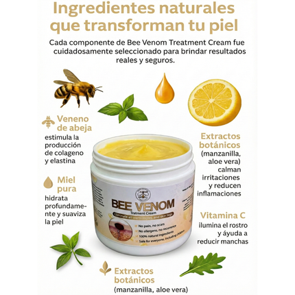 Crema de Veneno de Abeja Alivio Natural del Dolor en Articulaciones