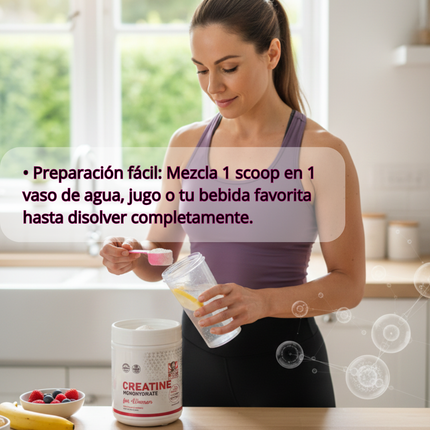 Creatina para Mujeres Old School Labs® Más Fuerza, Más Glúteo, Más Resultados