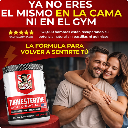Turkesterone Complex™  Old School Labs Mas rendimiento, mas fuerza y mejor estado fisico.