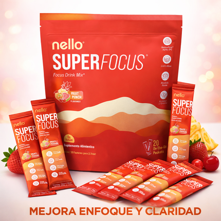 Nello® SuperFocus Activa tu mente y recupera tu enfoque en minutos, empieza desde hoy