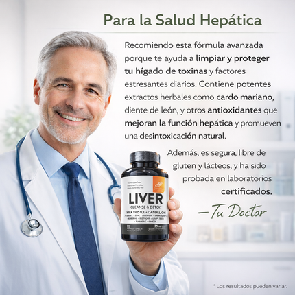 Liver Cleanse & Detox Sandhus Nutrition®  Ayuda a que tu Hígado Funcione Mejor,  inicia desde hoy