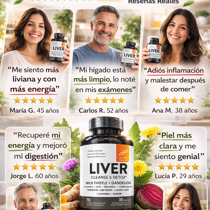 Liver Cleanse & Detox Sandhus Nutrition®  Ayuda a que tu Hígado Funcione Mejor,  inicia desde hoy