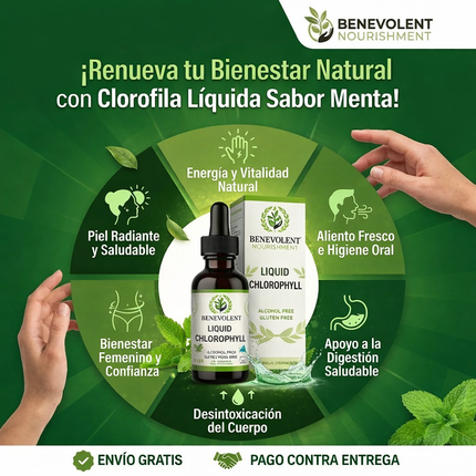 Clorofila Líquida Benevolent Nourishment® Detox y Control de Olor, empieza hoy mismo