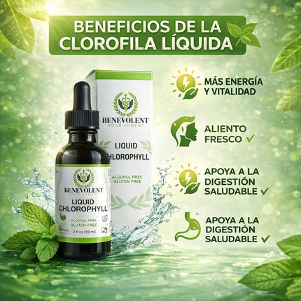Clorofila Líquida Benevolent Nourishment® Detox y Control de Olor, empieza hoy mismo