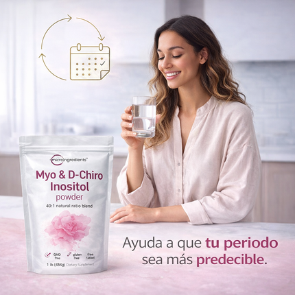 Myo & D-Chiro Inositol Powder MicroIngredients® para el Equilibrio Hormonal y bienestar general que se nota, empieza desde hoy