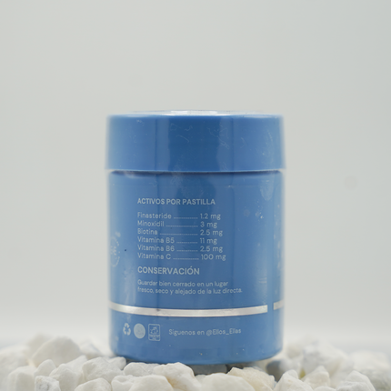 ELLOS Cabello - Activos por pastilla (Finasteride, Minoxidil, Biotina, B5, B6, Vitamina C)