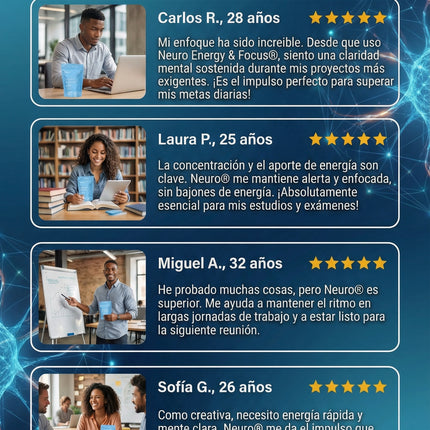 Neuro Energy & Focus Gum™  Activa tu mente y vuelve a concentrarte en minutos, empieza desde hoy