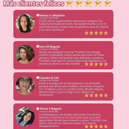 True Fem™ 13 en 1 Bienestar Femenino, disminuye tu acne hormonal y activa tu deseo desde hoy.