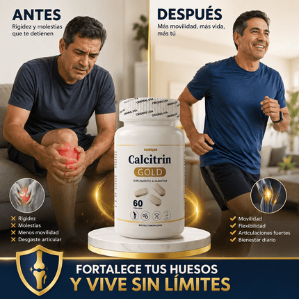 Calcitrin Gold™ Soporte Integral para Huesos, Articulaciones y Movilidad, empieza a cuidarte hoy!!