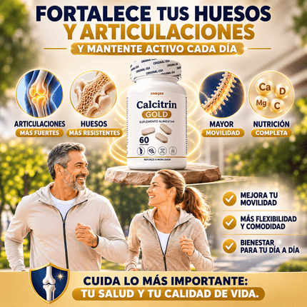 Calcitrin Gold™ Soporte Integral para Huesos, Articulaciones y Movilidad, empieza a cuidarte hoy!!