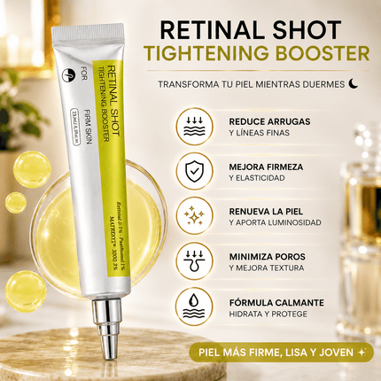 Retinal Shot 0.1% Tratamiento Coreano Antiarrugas Reafirmante, resultados comprobados