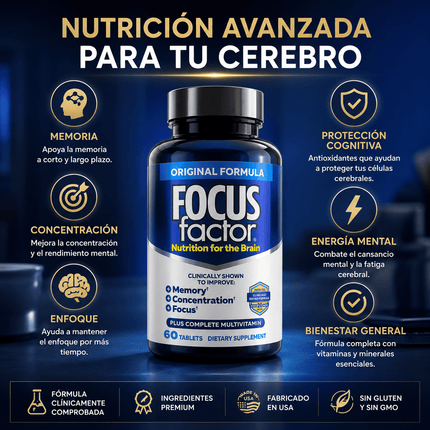 Focus Factor®™ Recupera tu Memoria, Concentración y Enfoque