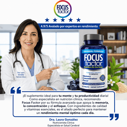 Focus Factor®™ Recupera tu Memoria, Concentración y Enfoque