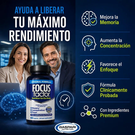 Focus Factor®™ Recupera tu Memoria, Concentración y Enfoque