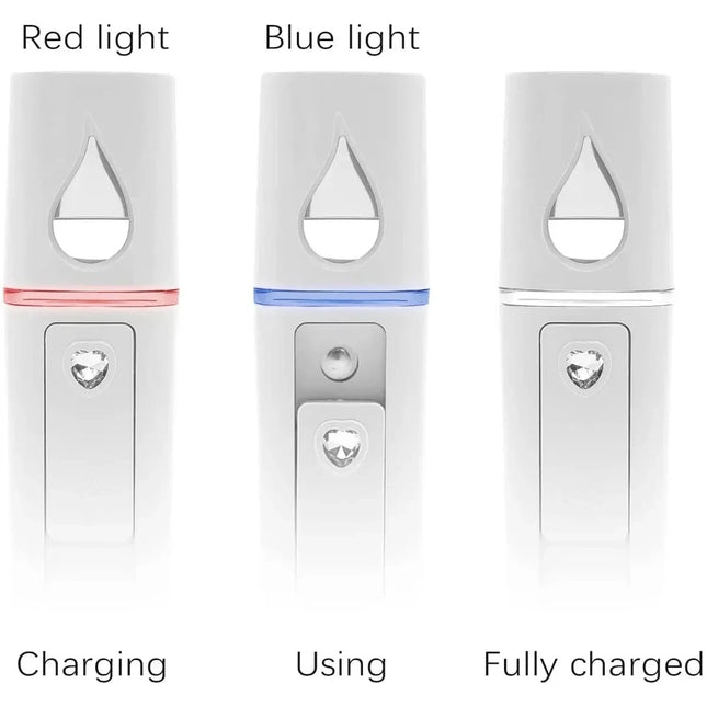 Vaporizador Facial Nano Spray Portátil Recargable
