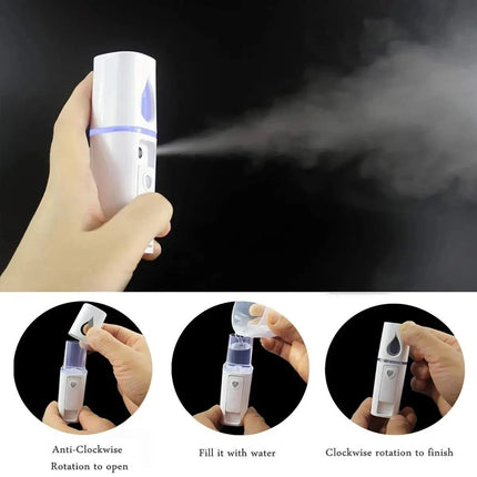 Vaporizador Facial Nano Spray Portátil Recargable
