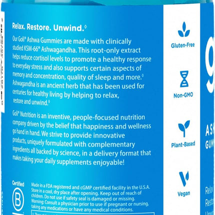 Gomitas  Goli con Ashwagandha