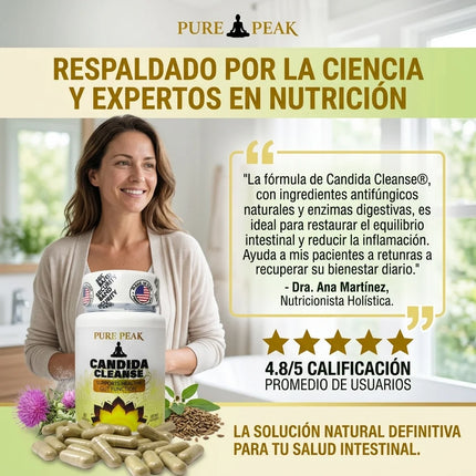 Candida Cleanse® Equilibrio intestinal y control del hongo cándida para un mejor estado fisico, empieza desde hoy