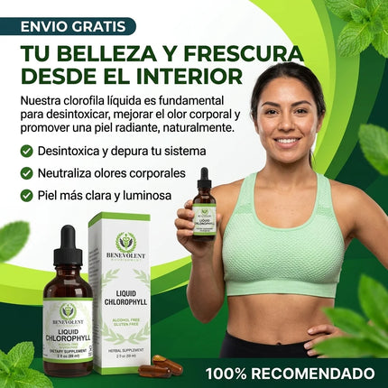 Clorofila Líquida Benevolent Nourishment® Detox y Control de Olor, empieza hoy mismo
