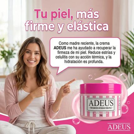 Crema ADEUS™: Reafirma, Hidrata y Combate Estrías.