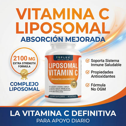 Vitamina C Liposomal 2100 mg Cuídate de enfermedades desde adentro