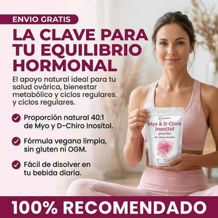 Myo & D-Chiro Inositol Powder MicroIngredients® para el Equilibrio Hormonal y bienestar general que se nota, empieza desde hoy