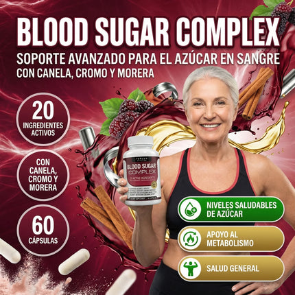 Blood Sugar Complex Toplux®, Cansado que tu azúcar te agote cada día.