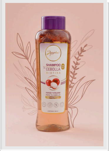 Shampo con cebolla con Biotina