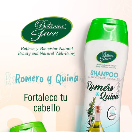 Shampoo Romero & Quina 350 ml – Crecimiento y Fortalecimiento Capilar