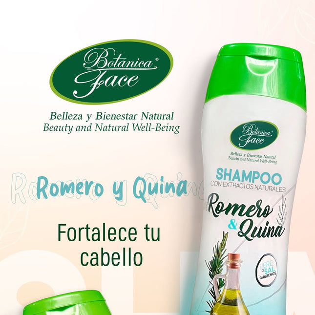 Shampoo Romero & Quina 350 ml – Crecimiento y Fortalecimiento Capilar