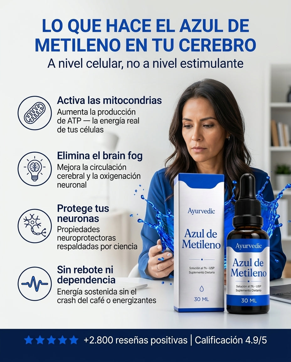 Azul de Metileno — Lo que hace en tu cerebro