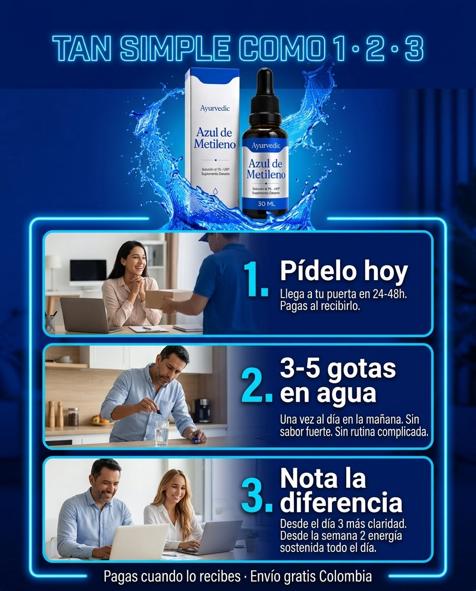Azul de Metileno — Tan simple como 1·2·3