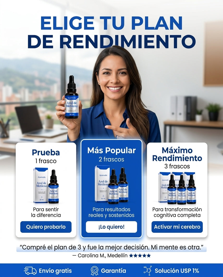 Azul de Metileno — Elige tu plan de rendimiento