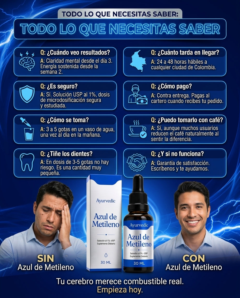 Azul de Metileno — Preguntas frecuentes